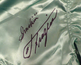 Joe Frazier Autographed Green Everlast Boxing Trunks "Smokin" Beckett BAS QR #BU86957