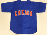 Chicago Cubs Sammy Sosa Autographed Blue Jersey Beckett BAS QR #3W369427