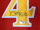 Atlanta Hawks Spud Webb Autographed Red Jersey Beckett BAS QR #BL49434