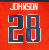 Tennessee Titans Chris Johnson Autographed Red Jersey JSA #WIT699597
