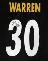 Pittsburgh Steelers Jaylen Warren Autographed Black Jersey Beckett BAS QR #1W174974