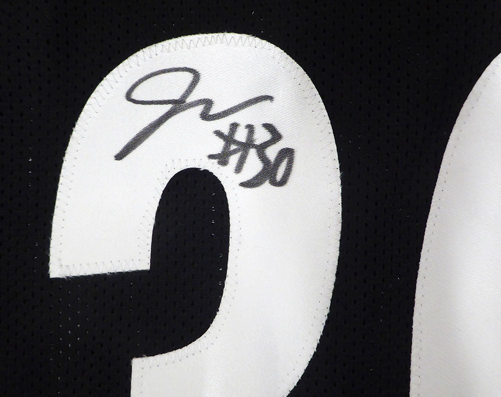 Pittsburgh Steelers Jaylen Warren Autographed Black Jersey Beckett BAS QR #1W174974