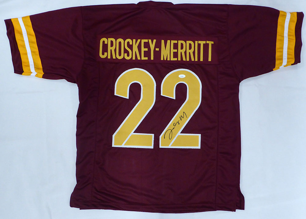 Washington Commanders Jacory Croskey-Merritt Autographed Maroon Jersey JSA #SD104985