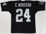 Oakland Raiders Charles Woodson Autographed Black Authentic Mitchell & Ness Jersey Fanatics Holo #XP14362984