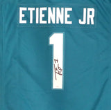 Jacksonville Jaguars Travis Etienne Autographed Teal Nike Jersey JSA #AU30140