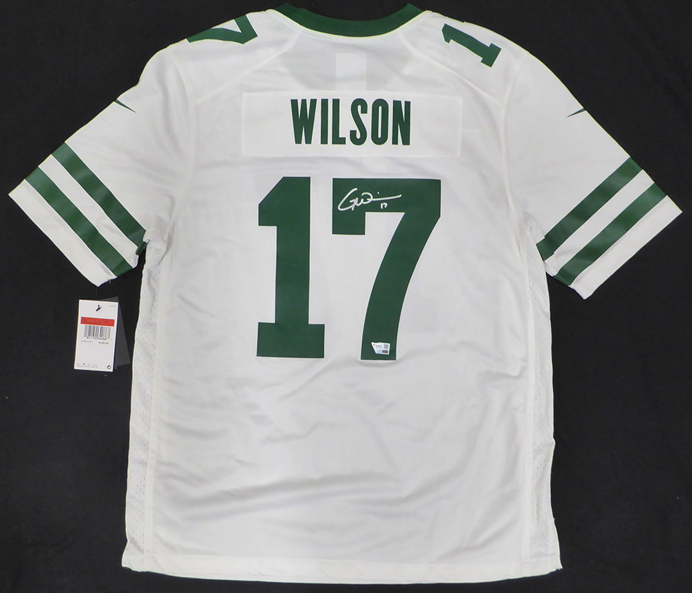 New York Jets Garrett Wilson Autographed White Nike Jersey Fanatics Holo #NB38109239