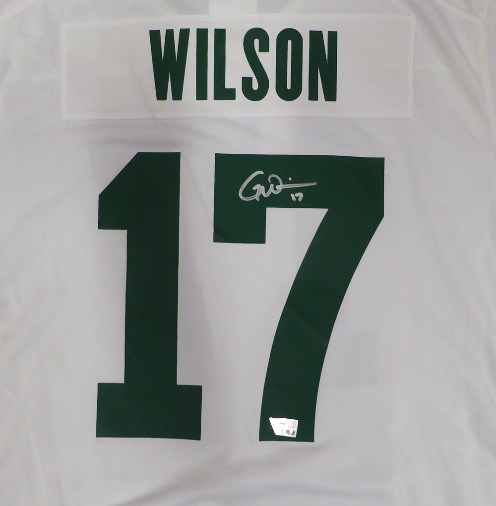 New York Jets Garrett Wilson Autographed White Nike Jersey Fanatics Holo #NB38109194