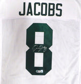 Green Bay Packers Josh Jacobs Autographed White Jersey Beckett BAS QR #1W702504