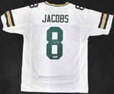Green Bay Packers Josh Jacobs Autographed White Jersey Beckett BAS QR #1W702504