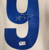 Los Angeles Rams Aaron Donald Autographed White Jersey Beckett BAS QR #1W439283