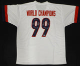 1999 Team USA Women's Soccer World Cup Champions Autographed White Jersey With 8 Signatures Including Hamm & Chastain Beckett BAS QR #2W023029
