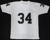 Oakland Raiders Bo Jackson Autographed White Jersey Beckett BAS QR #W295887