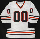 Christmas Vacation Chevy Chase Autographed White Jersey Clark Griswold Beckett BAS QR #BT00843