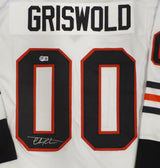 Christmas Vacation Chevy Chase Autographed White Jersey Clark Griswold Beckett BAS QR #BS70619