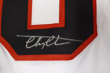 Christmas Vacation Chevy Chase Autographed White Jersey Clark Griswold Beckett BAS QR #BS70619