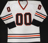 Christmas Vacation Chevy Chase Autographed White Jersey Clark Griswold Beckett BAS QR #BS70619