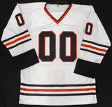 Christmas Vacation Chevy Chase Autographed White Jersey Clark Griswold Beckett BAS QR #BT00849