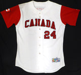 Steve Green Canada 2006 WBC Game Worn White Jersey Unsigned MLB Holo #BB002854