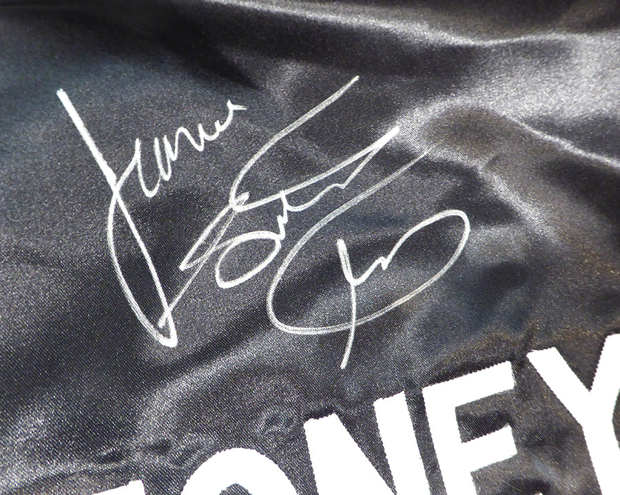 James Lights Out Toney Autographed Boxing Trunks Beckett BAS QR #BS30363