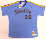 Seattle Mariners Gaylord Perry Autographed Blue Authentic Mitchell & Ness Jersey "HOF 91, 300 Win 1982" Beckett BAS QR #BK65793
