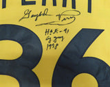 San Diego Padres Gaylord Perry Autographed Yellow Authentic Mitchell & Ness Jersey "HOF 91, Cy Young AL 78" Beckett BAS QR #BK65791