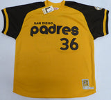San Diego Padres Gaylord Perry Autographed Yellow Authentic Mitchell & Ness Jersey "HOF 91, Cy Young AL 78" Beckett BAS QR #BK65791