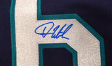 Seattle Mariners Dan Wilson Autographed Blue Majestic 2001 Jersey Beckett BAS QR #BS30362