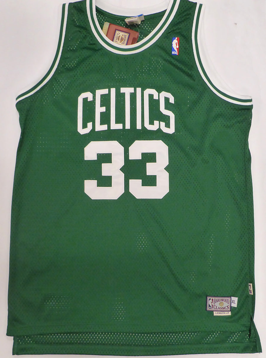 Boston Celtics Larry Bird Autographed Green Adidas Jersey Beckett BAS QR #BS30308