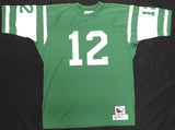 New York Jets Joe Namath Autographed Green Authentic Mitchell & Ness Jersey Beckett BAS QR #BS30313