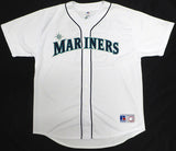 Seattle Mariners Ichiro Suzuki Autographed White Russell Jersey Beckett BAS QR #BS30316