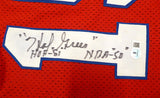 Philadelphia 76ers Hal Greer Autographed Red Jersey HOF 81 NBA "50" Beckett BAS QR #BS30062