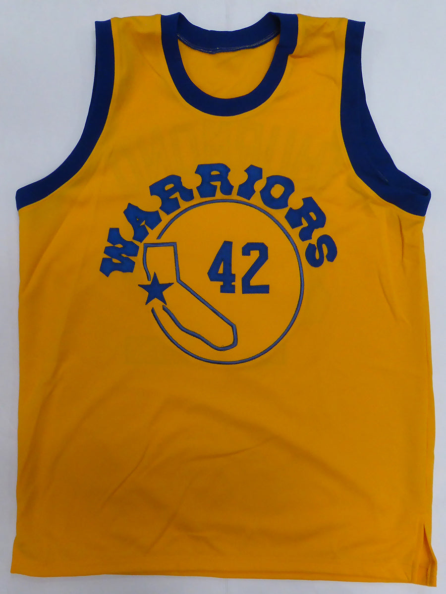 Golden State Warriors Nate Thurmond Autographed Yellow Jersey "HOF 84" Beckett BAS QR #BS30064