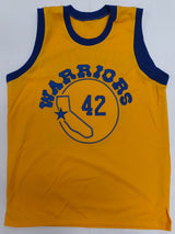 Golden State Warriors Nate Thurmond Autographed Yellow Jersey "HOF 84" Beckett BAS QR #BS30064