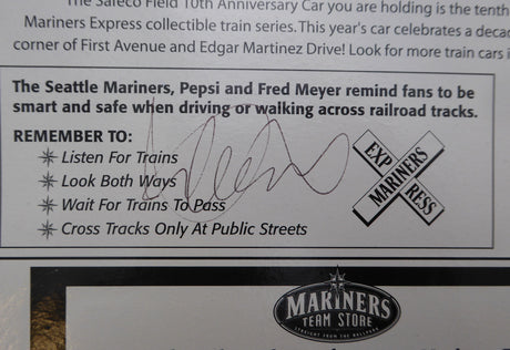 Ichiro Suzuki Autographed Safeco Field Collectible Train Seattle Mariners Beckett BAS QR #BH26878