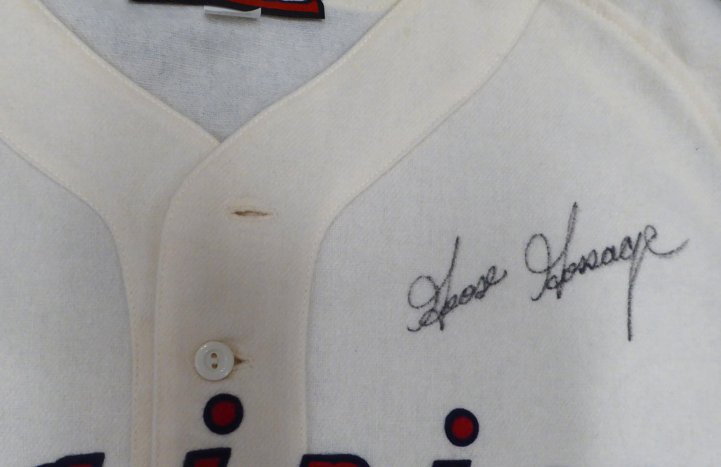 Seattle Mariners Goose Gossage Autographed Cream Ebbets Field Flannels Jersey June 11, 1994 Ebbets Field Turn Back The Clock Beckett BAS QR #BH26885