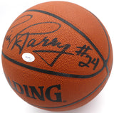 Rick Barry Autographed Spalding All Court Basketball Golden State Warriors "HOF 1987" JSA #AT76245