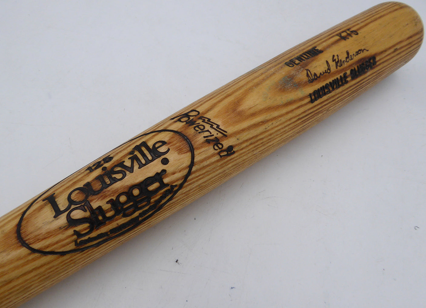 David Henderson Unsigned Game Used Bat Louisville Slugger K75 Seattle Mariners SKU #253146