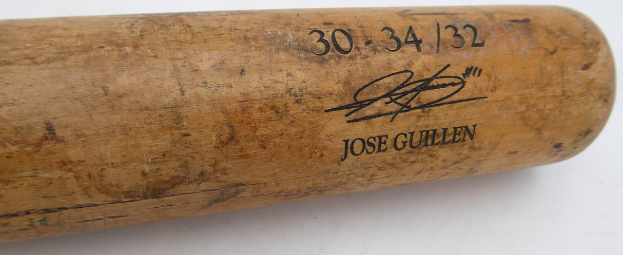 Jose Guillen Unsigned Game Used Bat A Bat Pittsburgh Pirates SKU #253152