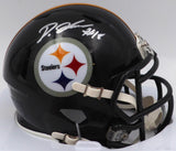 Diontae Johnson Autographed Black Speed Mini Helmet Pittsburgh Steelers Fanatics Holo #B789069