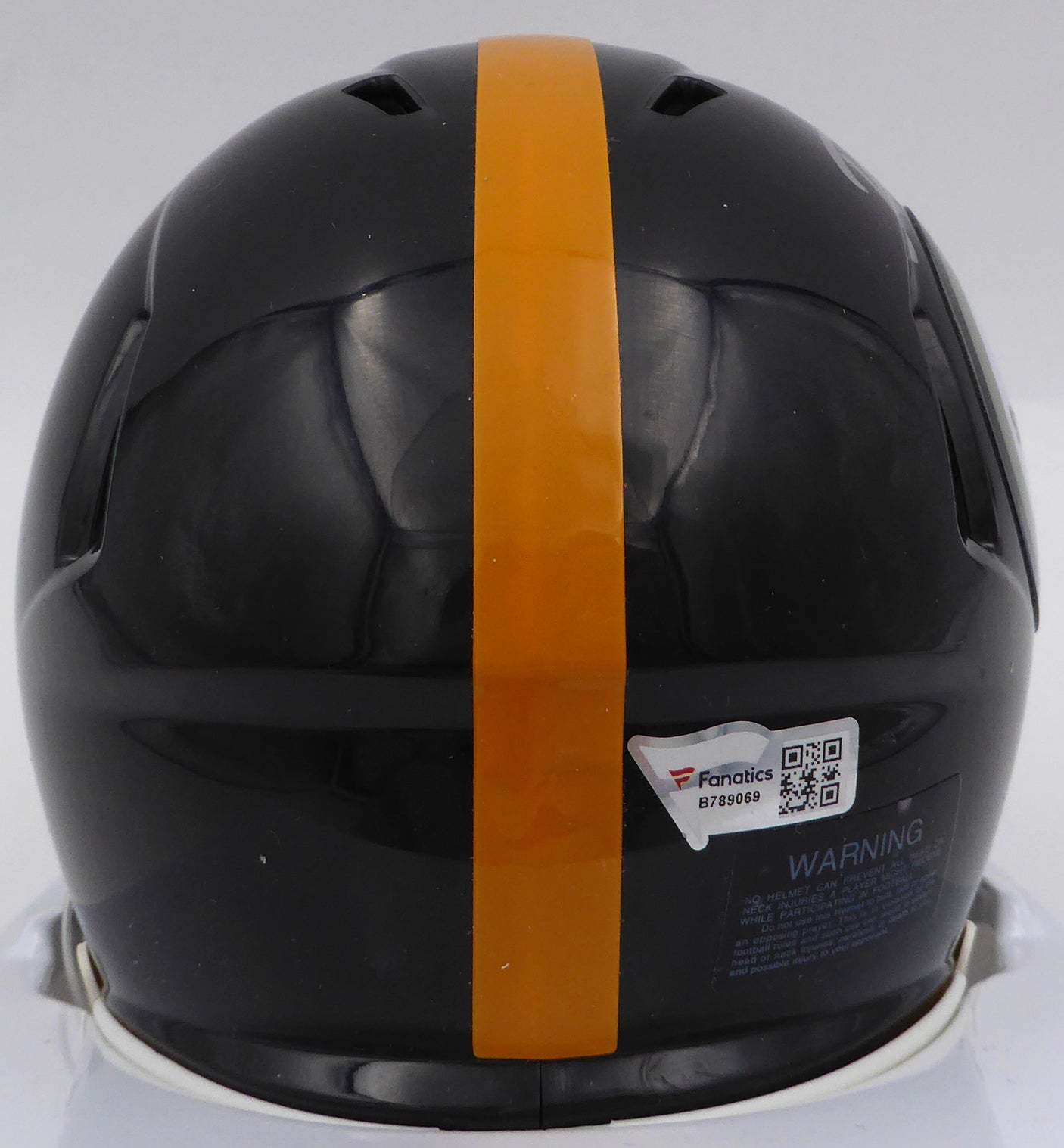 Diontae Johnson Autographed Black Speed Mini Helmet Pittsburgh Steelers Fanatics Holo #B789069