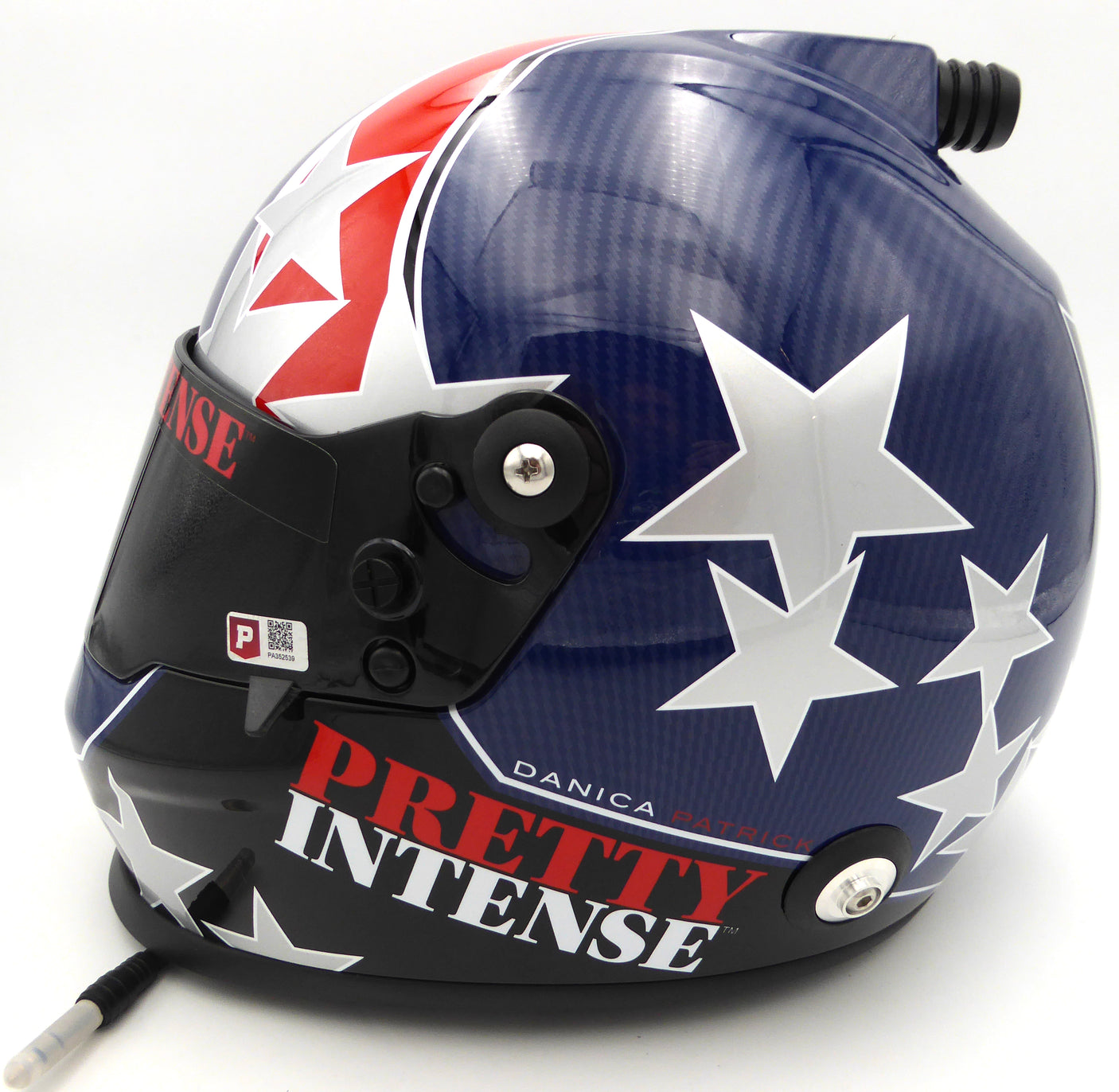 Danica Patrick Autographed Full Size Replica Racing Helmet Pretty Intense Career Stats Pristine Holo #PA352539