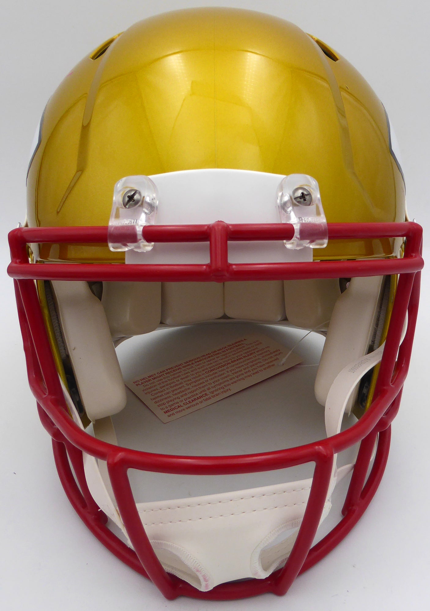 Clyde Edwards-Helaire Autographed Kansas City Chiefs Flash Gold Authentic Full Size Speed Helmet Beckett BAS QR #WK21042