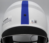Daniel Jones Autographed New York Giants Alternate White Full Size Speed Replica Helmet New York Giants Beckett BAS QR #W045132