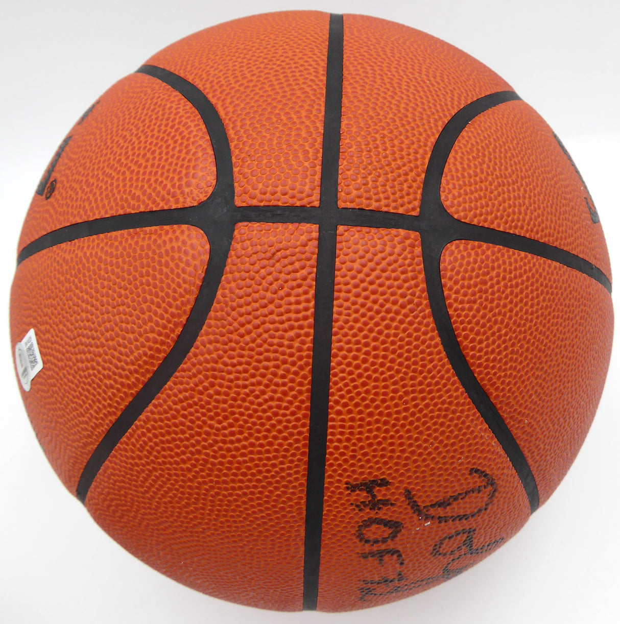 Dolph Schayes Autographed Official NBA Leather Basketball Philadelphia 76ers "HOF 72 NBA at 50 Team" Beckett BAS QR #BN14526