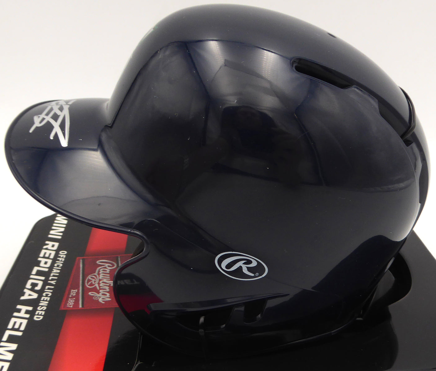 Julio Rodriguez Autographed Seattle Mariners Mini Helmet (Smudged) Beckett BAS QR #BN14295