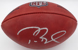 Tom Brady Autographed NFL Leather Football New England Patriots Fanatics Holo #AA0104248