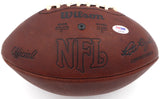 Jim Brown Autographed NFL Leather Football Cleveland Browns "HOF 71, 3X MVP, 64 Champs" PSA/DNA #AA97299