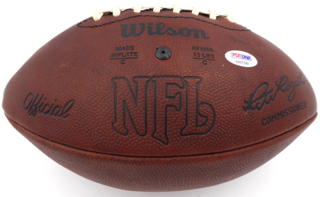 Jim Brown Autographed NFL Leather Football Cleveland Browns "HOF 71, 3X MVP, 64 Champs" PSA/DNA #AA97299