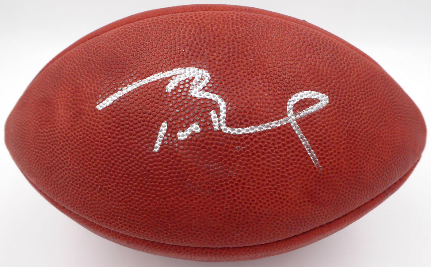 Tom Brady Autographed SB LI NFL Leather Football New England Patriots TriStar Holo #7778621