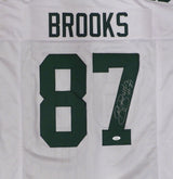 Green Bay Packers Robert Brooks Autographed White Jersey JSA #AU43226